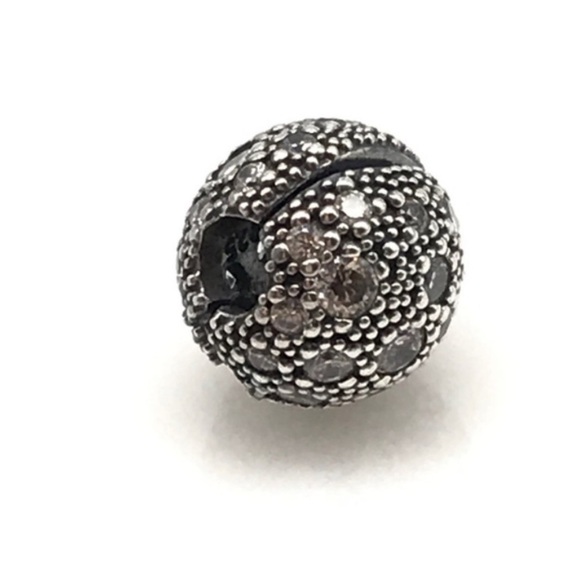 Pandora Clear CZ Sparkly Cosmic Stars Rare Retired Clip Bead Charm - Picture 4 of 5